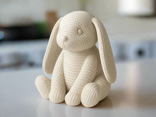 Adorable White Rabbit Statue: Unique Home Accent