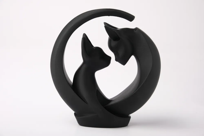 Crescent Cat Embrace