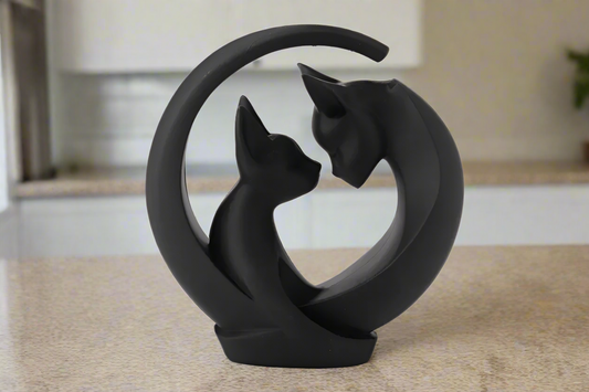 Crescent Cat Embrace