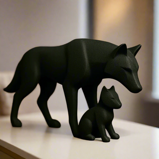 Guardian Wolf Figurine – Symbol of Loyalty & Strength