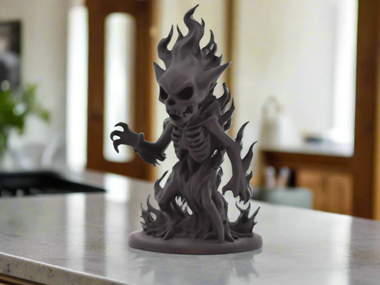 Blazeborn Fire Demon Figurine – Fiery Mythical Creature Statue