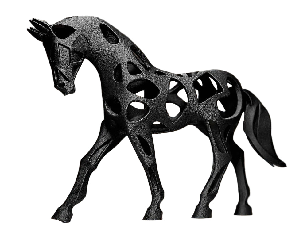 Hollow Horse Sculpture — Modern Minimalist Equine Accent