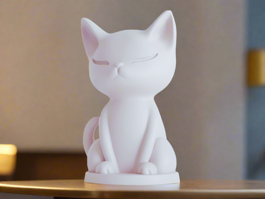 Silent Whiskers Minimalist Cute Cat Figurine
