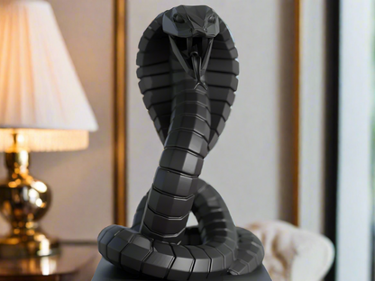 Cobra Snake Sculpture Showpiece for Home Decor | Vipercoil Snake Desk Display India