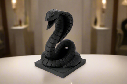 Cobra Snake Sculpture Showpiece for Home Decor | Vipercoil Snake Desk Display India