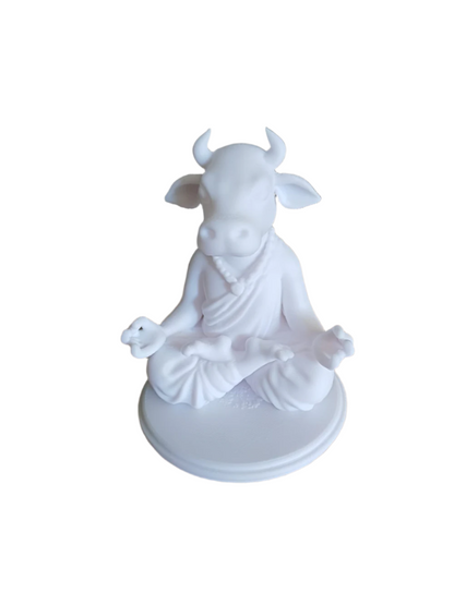 Cow Buddha Figurine Showpiece for Home Decor | Sacred Cow Sculpture India