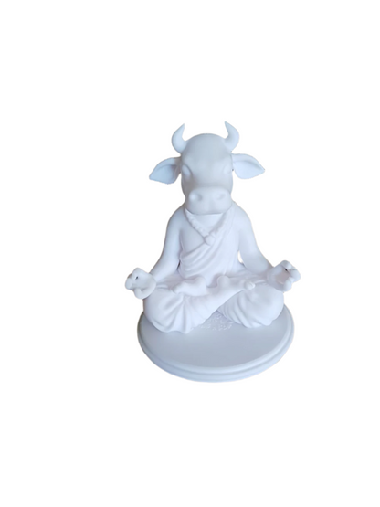 Cow Buddha Figurine Showpiece for Home Decor | Sacred Cow Sculpture India