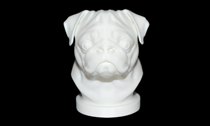 Pug Dog Bust Showpiece for Home Decor | Pug Sculpture India