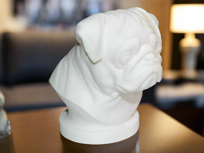 Pug Dog Bust Showpiece for Home Decor | Pug Sculpture India