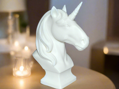 Premium Unicorn Bust Showpiece for Home Decor | Fantasy Sculpture