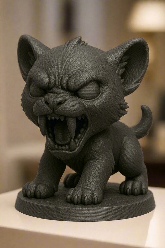 Cute Saber Tooth Kitten Figurine