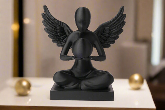 Guardian Angel Sculpture Modern Spiritual Art