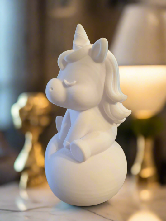 Unicorn Sitting on a Heart  Love & Fantasy