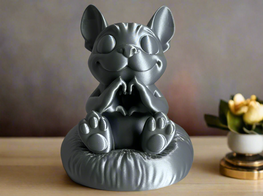 Charming French Bulldog Puppy Figurine