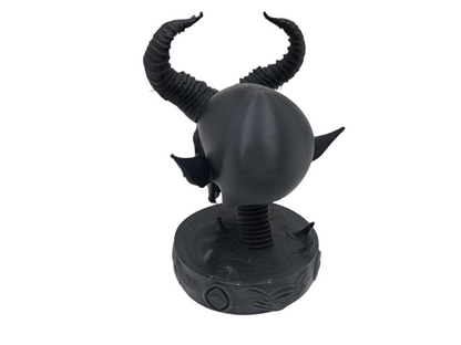 Dark Elf Skull Showpiece for Home Decor | Demonic Horns Fantasy Bust India