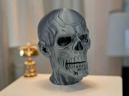 Zombie Skull Sculpture Showpiece for Home Decor | Horror Skull Decoration India