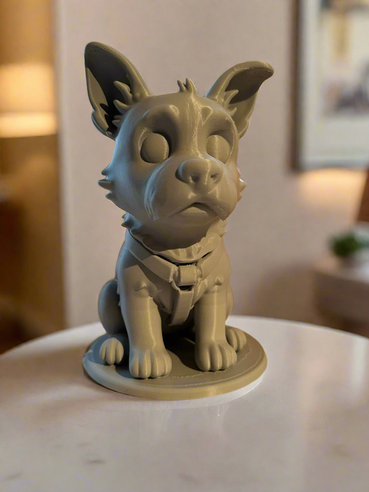 Sitting Dog Figurine  Loyal Pet Decor