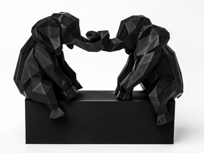 Geometric Elephant Sculpture Showpiece for Home Decor | Low Poly Art India