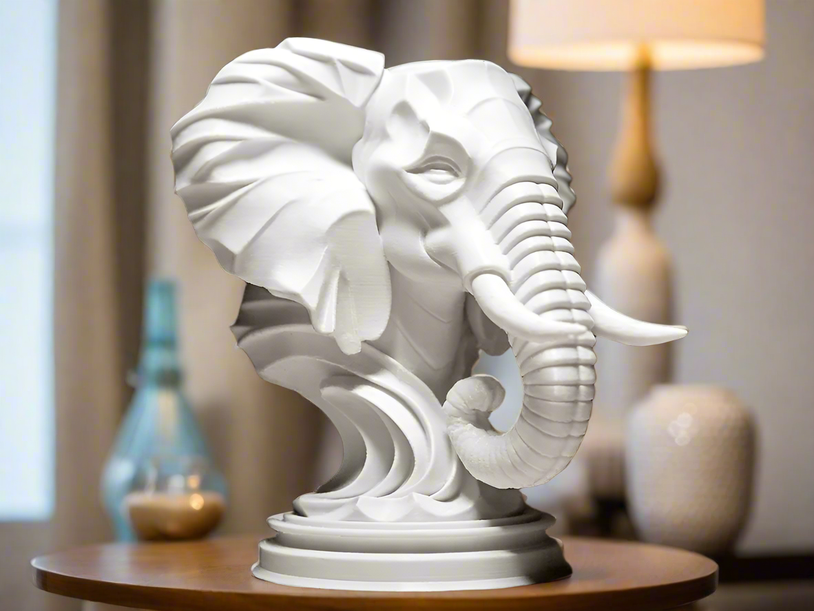 Graceful Elephant Figurine  Symbol of Wisdom and Strength