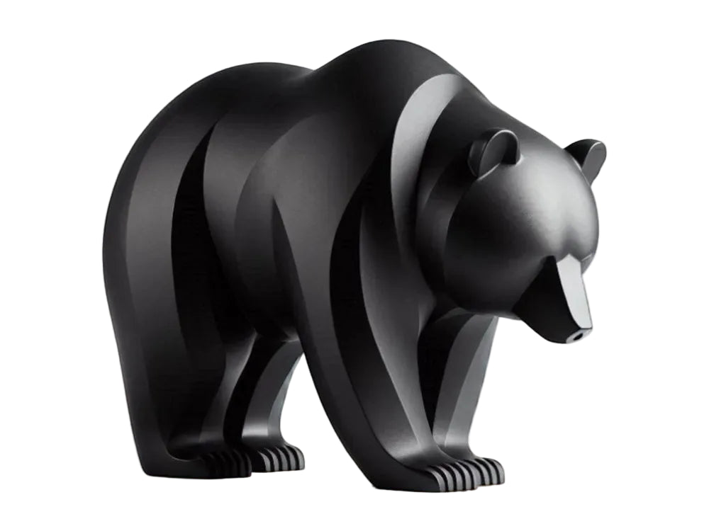 Minimalist Bear Figurine – Contemporary Wildlife Decor