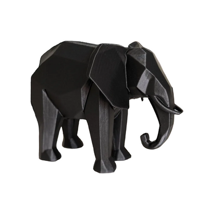 Low Poly Elephant Sculpture - Modern Home Décor for Indian Homes | Minimalist Art Figurine
