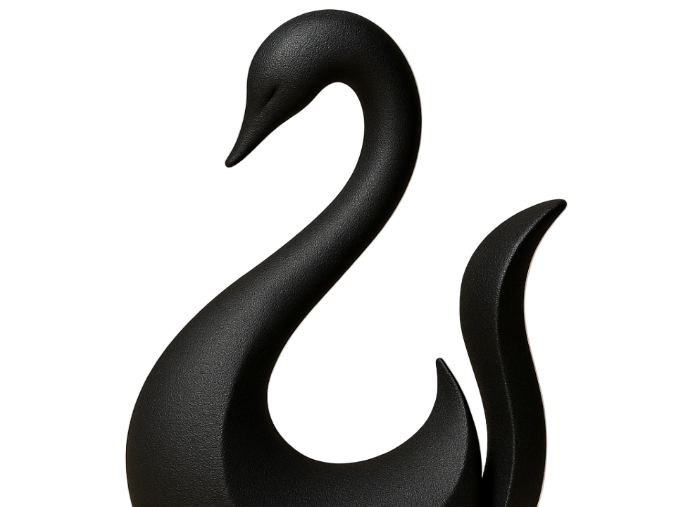 Graceful Swan – Elegant Waterfowl Sculpture | Sophisticated Tabletop Decor & Gift for Indian Homes
