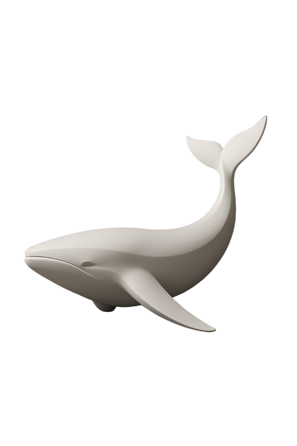 Gentle Whale Sculpture – Ocean Inspired Home Decor | Modern Shelf Accent & Gift for Indian Families