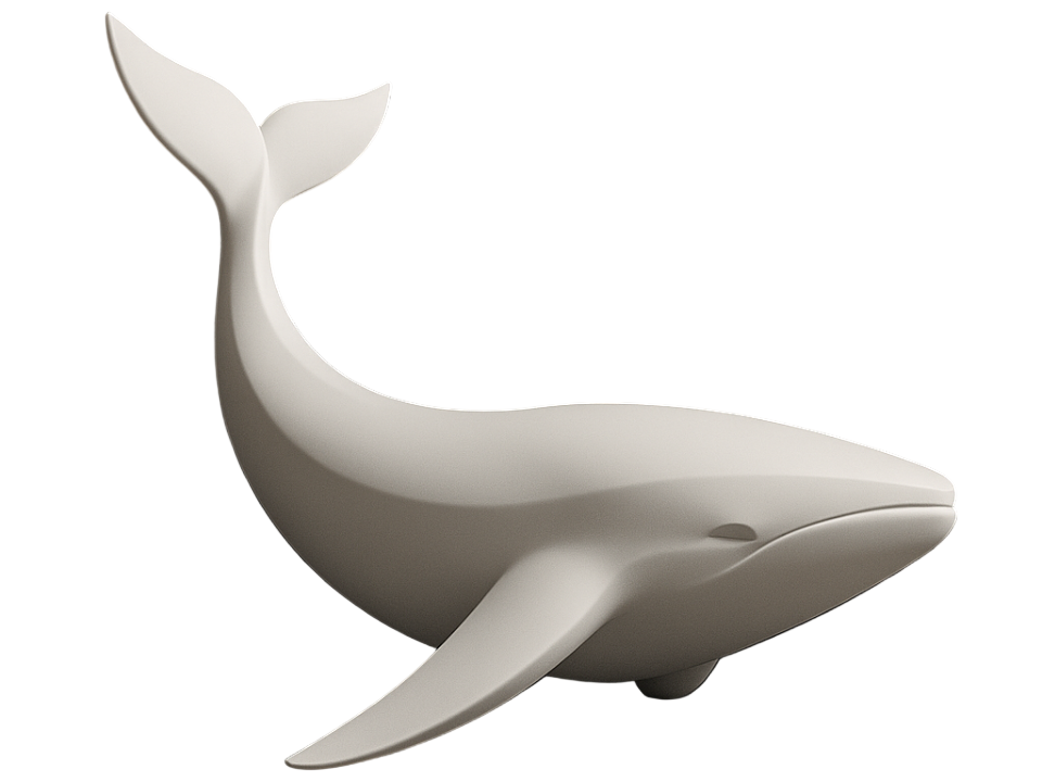 Gentle Whale Sculpture – Ocean Inspired Home Decor | Modern Shelf Accent & Gift for Indian Families