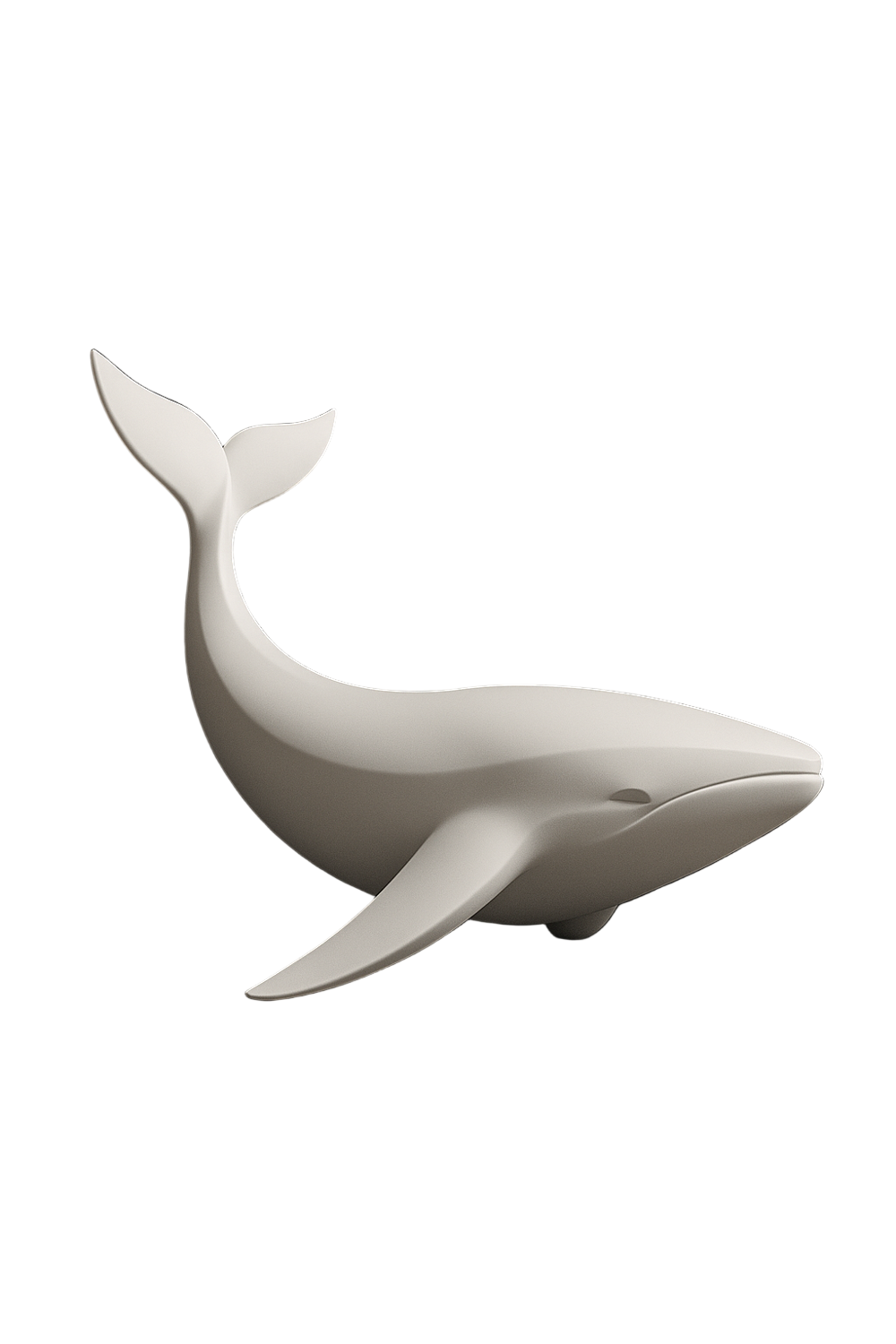 Gentle Whale Sculpture – Ocean Inspired Home Decor | Modern Shelf Accent & Gift for Indian Families