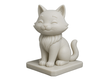 Serene Cat Sculpture — Minimalist Feline Décor Piece