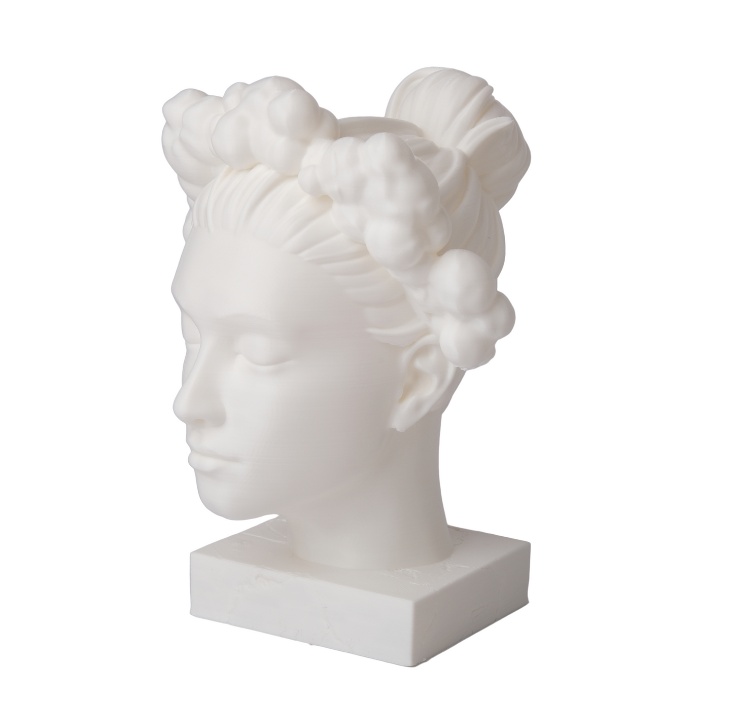 Dreamy Cloud-Crowned Bust – Serene Feminine Art Sculpture