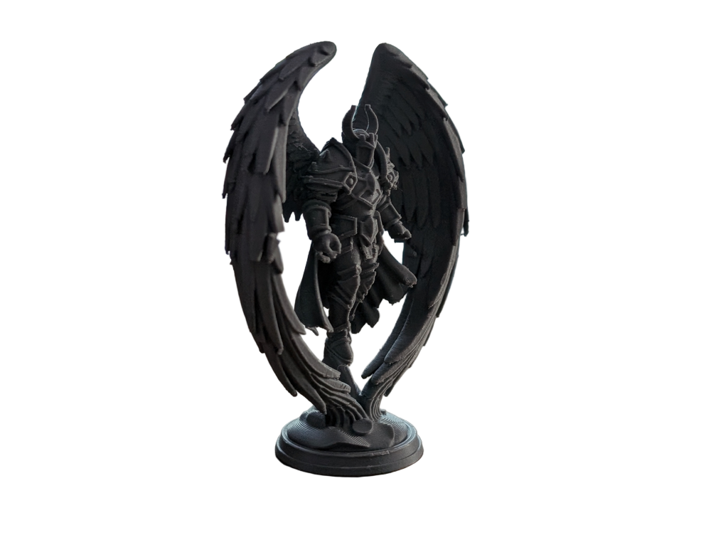 Gothic Winged Knight Figurine – Mysterious Warrior Sculpture
