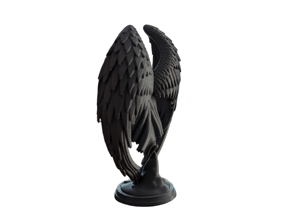 Gothic Winged Knight Figurine – Mysterious Warrior Sculpture