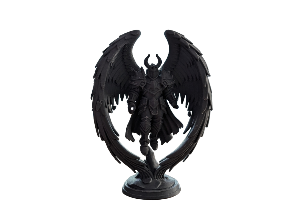 Gothic Winged Knight Figurine – Mysterious Warrior Sculpture