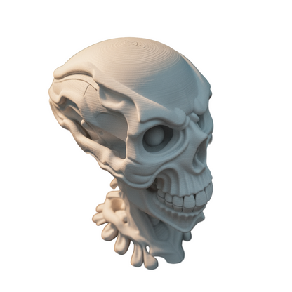 Ethereal Skull Sculpture | Artistic Home Accent | Unique Anatomical Art Showpiece