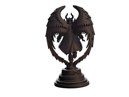 Fallen Archangel Paladin Statue | Dark Angel Sculpture | Gothic Collectible Showpiece