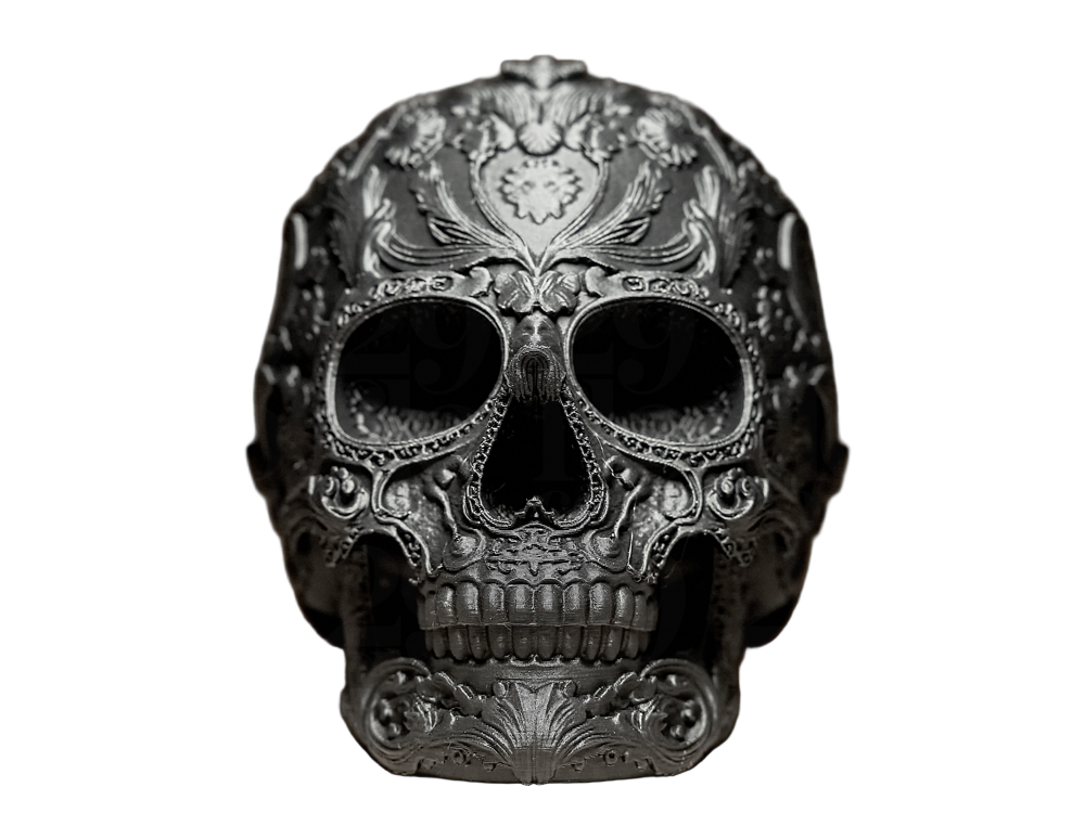 Day of the Dead Skull Ornament – Artistic Festival Decor Showpiece for Home