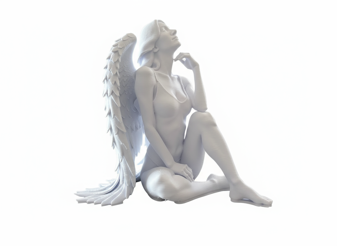 Serenity Angel – Tranquil Guardian Angel Sculpture | Peaceful Home Decor & Gift for Indian Families