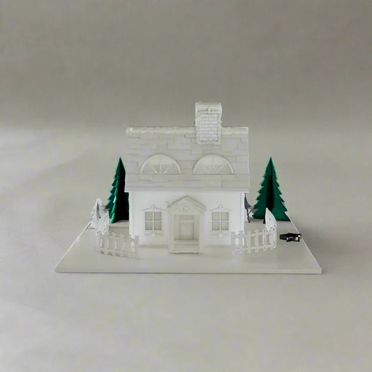 Christmas Village Figurine - Festive Holiday Decoration - Celestial Crafts