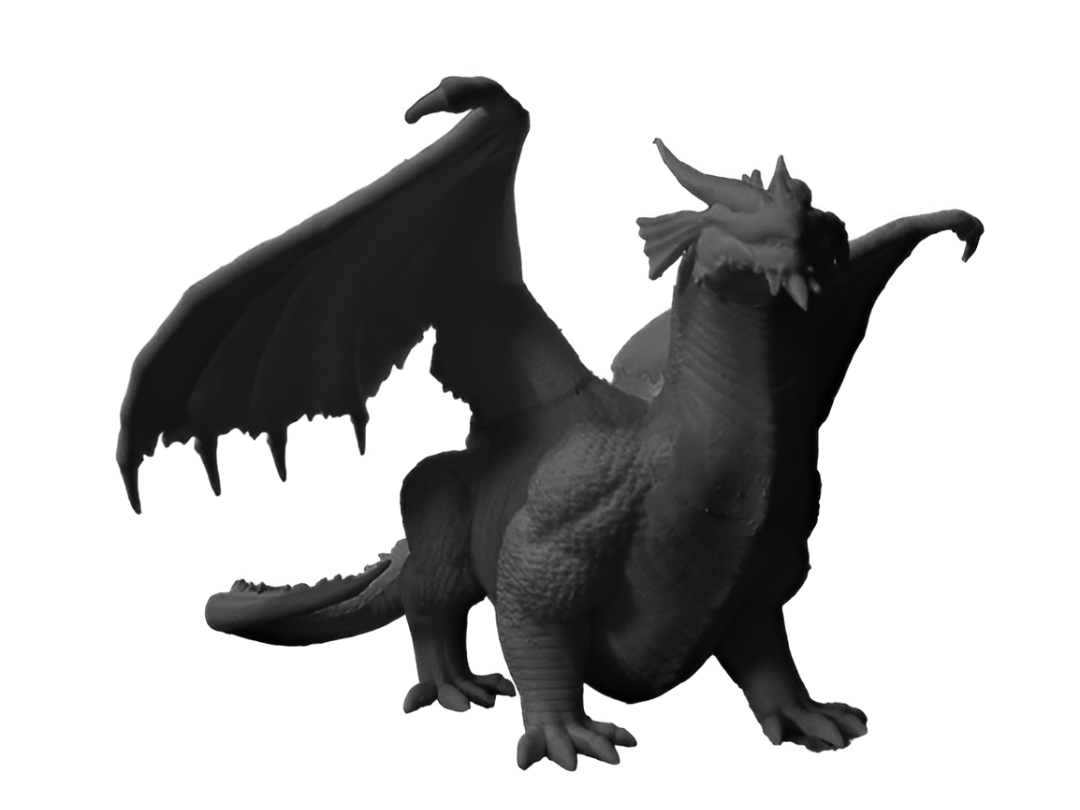 Chubby White Dragon Figurine: Cute Fantasy Collectible