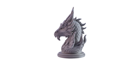 Fire Dragon Bust Sculpture Showpiece for Home Decor | Red Dragon India