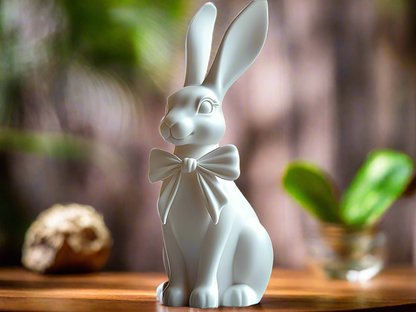 Elegant Bunny with Bow