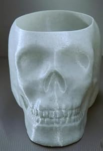 3D Printed Skull Vase - Spooky and Stylish Decor Accent in Vase Mode! (No Flowers) - Celestial Crafts