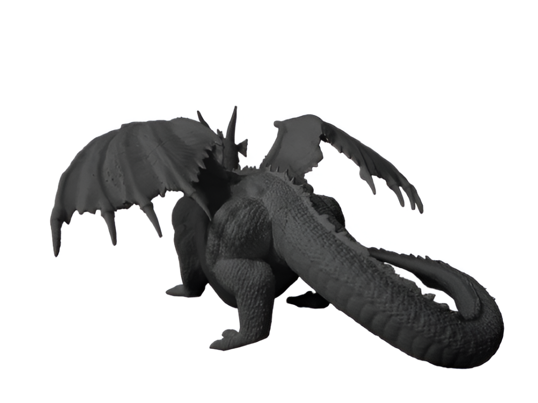 Chubby White Dragon Figurine: Cute Fantasy Collectible