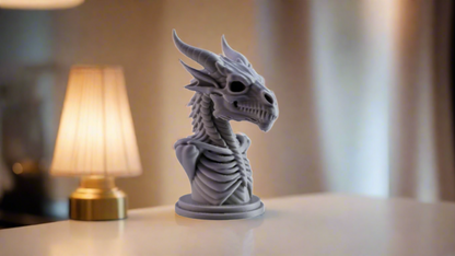 Skeleton Dragon Bust Sculpture Showpiece for Home Decor | Skull Dragon India