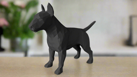 Low-Poly Bull Terrier BLACK