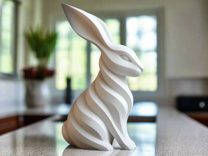 Modern Bunny Sculpture