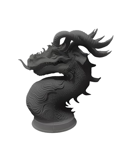 Showpiece - The Dragon's Legacy: Black 3D - Printed Tabletop Art Decorative Showpiece - Celestial Crafts