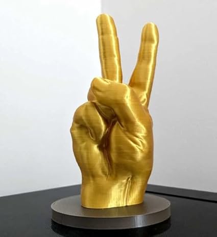 Showpiece - Victory Sign Hand Gesture Desk Statues Finger Sculpture Modern Antique showpiece - Celestial Crafts