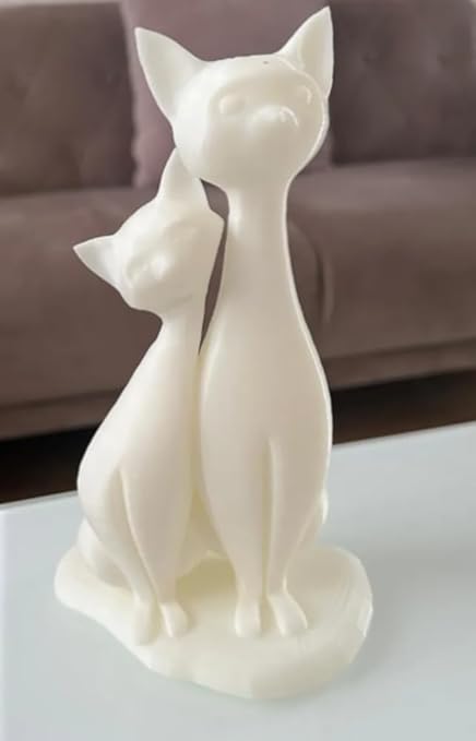 Set of Adorable 3D Printed Cute Cats - Charming Decor for Cat Lovers! - Celestial Crafts